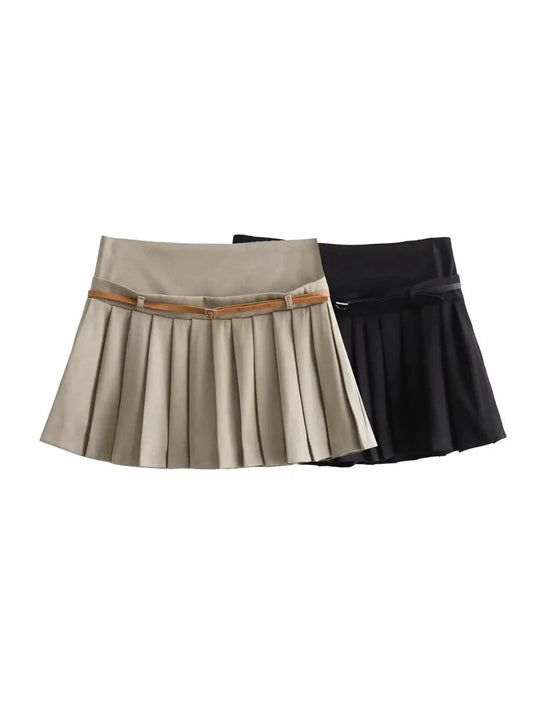 Pleated Mini Skirt